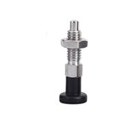 Locating Pin, 2Pcs Spring Plunger Indexing Pin Self Locking Retractable Positioning Knob Type For Mechanical Fixtures ,Alignment Dowel(STAINLESS STEEL_M12*1.5-6)