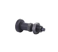 Locating Pin, 2Pcs Spring Plunger Indexing Pin Self Locking Retractable Positioning Knob Type For Mechanical Fixtures ,Alignment Dowel(CARBON STEEL_M10*1.0-5)