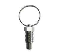 Locating Pin, 2PCS Stainless Steel Short Style Knob Plunger Spring Pin Pull Indexing Positioning Self-locking ,Alignment Dowel(Short M6 SS Pin 2PS)