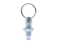 Locating Pin, 5Pcs Pull Ring Knob Plunger / Spring Positioning Lock Pin/Hand Indexing Pin M6M8M10M12M16 ,Alignment Dowel(Carbon steel,M16-10)