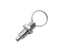 Locating Pin, 5Pcs Pull Ring Positioning Pins Index Plunger Retractable Knob Reset Type ,Alignment Dowel(GN717-SQZ,M6-4)