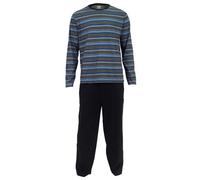 Location Clothing Mens Pyjama Set Pyjamas PJs Cotton S-4XL Loungewear, 2XL, Corban Black Stripe