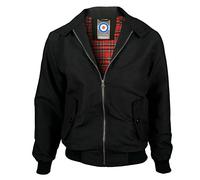 Location Tartan Lining Harrington Jacket (Black, S 36-38)