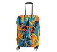 LOCCHEN Necks of Giraffe Luggage Cover Elastic Washable Suitcase Protector Animal Suitcase Cover Elastic Trolley Decoration, R6, M(22-24in), Suitcase cover