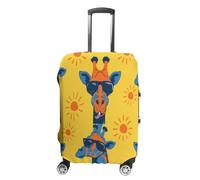 LOCCHEN Necks of Giraffe Luggage Cover Elastic Washable Suitcase Protector Animal Suitcase Cover Elastic Trolley Decoration, R7, XL(30-32in), Suitcase cover