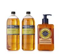 L'Occitane 3 Piece Liquid Soap & Refills LAVENDER