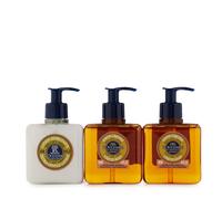 L'Occitane 300ml Liquid Soap and Body Lotion Trio LAVENDER