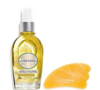 L'Occitane Almond Supple Skin Oil 75ml & Gua Sha