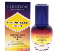 L'Occitane Immortelle Reset Overnight Eye Serum 15ml - Brightens, de-puffs and smooths the delicate eye area by morning