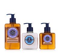L'Occitane Liquid Soap, Lotion Hand & Body Trio LAVENDER