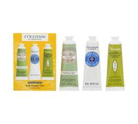 L'Occitane en Provence Travel Exclusive Hand Cream Collection 3 x 30ml Almond + Verbena + Shea Butter