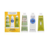 L'Occitane en Provence Travel Exclusive Hand Cream Collection 3 x 30ml Almond + Verbena + Shea Butter