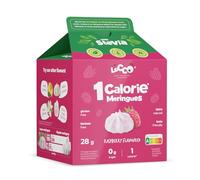 LoCCo Sugar Free Meringue Bites 1 kcal Raspberry - Low Calorie Keto Snack with Stevia, Low Carb, High in Protein & Fibre, Diabetic Sweets