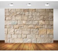 Loccor 7x5ft Fabric Stone Wall Backdrop Ancient Rock Photography Background Brick Stone Wall Textured Backdrops Home Garden Wallpaper Birthday Party Cake Table Decor Photo Props