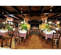 Loccor 8x6ft Fabric Cafe Restaurant Backdrop for Photography Italy Restaurant Interior Fireplace Dining Tables Scene Backdrop Child Kids Adult Travel Photo Shoot Studio Props Indoor Decors
