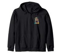 Loc'd Up Vibrant Natural Hair Black History Pride African Zip Hoodie