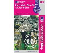 Loch Alsh, Glen Shiel & Loch Hourn: 33 (OS Landranger Active Map)