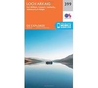 Loch Arkaig Map | Fort William, Corpach, Gairlochy, Achnacarry & Kingie | Ordnance Survey | OS Explorer Map 399 | Scotland | Walks | Hiking | Maps | Adventure