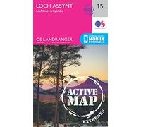 Landranger Active 15 Loch Assynt, Lochinver & Kylesku Map With Digital Version, Pink One Size