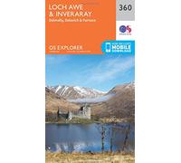 Explorer 360 Loch Awe & Inverarary Map With Digital Version - Orange, Orange One Size