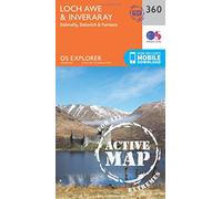 Explorer Active 360 Loch Awe & Inveraray Map With Digital Version - Orange, Orange One Size