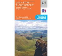 Explorer 377 Loch Etive & Glen Orchy Map With Digital Version, Orange One Size