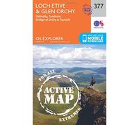 Loch Etive & Glen Orchy Map | Weatherproof | Dalmally, Tyndrum, Bridge of Orchy & Taynuilt | Ordnance Survey | OS Explorer Active Map 377 | Scotland | Walks | Hiking | Maps | Adventure
