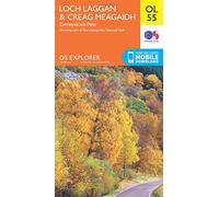 Explorer Ol55 Loch Laggan & Creag Meagaidh Map With Digital Version - Orange, Orange One Size