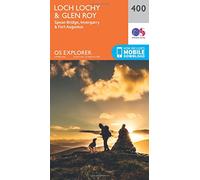 Explorer 400 Loch Lochy & Glen Roy Map With Digital Version, Orange One Size