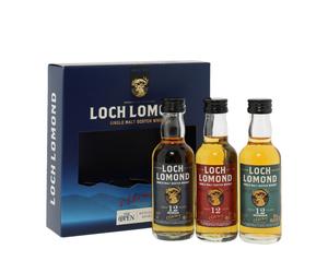 Loch Lomond 12 Year Old Taster Pack Highland Single Malt Scotch Whisky 3x5cl