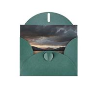 Loch Lomond Dark Green Patterns greeting card 6x4 inches with envelope, covering birthdays, weddings and other occasions