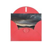 Loch Lomond Red Patterns greeting card 6x4 inches with envelope, covering birthdays, weddings and other occasions