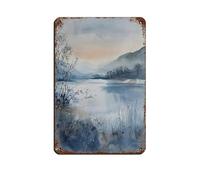 Loch Lomond Scotland Retro Poster Metal Tin Sign Chic Art Retro Iron Painting Bar People Cave Cafe Family Garage Poster Wall Decoration 8x12inch(20x30cm)