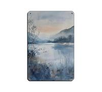 Loch Lomond Scotland Retro Poster Metal Tin Sign Chic Art Retro Iron Painting Bar People Cave Cafe Family Garage Poster Wall Decoration 8x12inch(20x30cm)