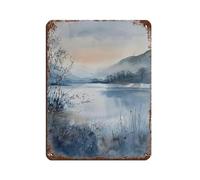 Loch Lomond Scotland Tin Sign Vintage Metal Pub Club Cafe Bar Home Wall Art Decoration Poster Retro 12x16inch(30x40cm)