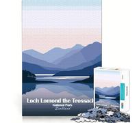 Loch Lomond ﹨uamp; The Trossachs 1000 Pieces Jigsaw Puzzles for Teenagers Strong Memory DIY Fun Joyful Challenge Xmas Idea (38x52cm)
