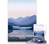Loch Lomond ﹨uamp; The Trossachs Jigsaw Puzzles 1000 Pieces for Teenagers Logic Exercise Clear Color Family Play Night Play (50x75cm)