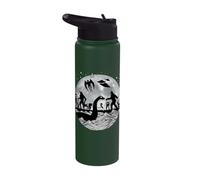 Loch Ness Aliens Mothman Bigfoot Monsters Cryptid Stainless Steel Insulated Water Bottle