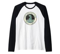 Loch Ness Field Team Funny Cryptid Loch Ness Raglan Baseball Tee
