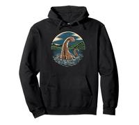 Loch Ness Monster Heart Pullover Hoodie