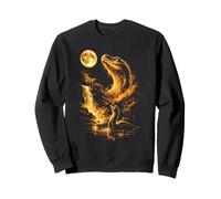 Loch Ness Monster Howling At The Moon Meme Sweatshirt
