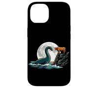 Loch Ness Monster Scotland Viking Ship Highland Cow Case for iPhone 14