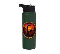 Loch Ness Monster Sunset Gothic Lake Legend Stainless Steel Insulated Water Bottle