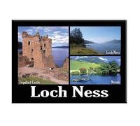 Loch Ness Photo Montage Fridge Magnet - Urquhart Castle & Nessie Souvenir Gift
