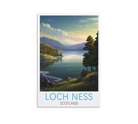 Loch Ness Scotland Vintage Travel Posters 08x12inch(20x30cm) Canvas Print for Living Room, Bedroom, Dorm, Home, Office Wall Decoration