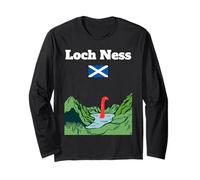 Loch Ness souvenir monster Nessie Scotland flag Highland Long Sleeve T-Shirt