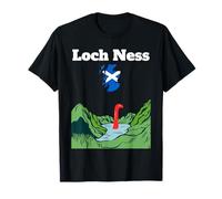 Loch Ness souvenir monster Nessie Scotland map Highland T-Shirt