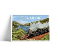 Lochailort Travel Poster - Jacobite Steam Train - A4 -Matt