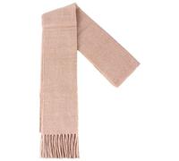 Locharron of Scotland Unisex Plain Lambswool Scarf - Malt Beige