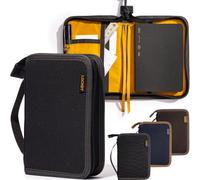 LOCHBY® Field Folio A6 | Zippered Notebook Cover | Water-Resistant Waxed Canvas | Ideal for Travel, Art, & Bullet Journals